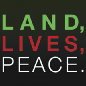 Logo for the Land, Lives, Peace programme